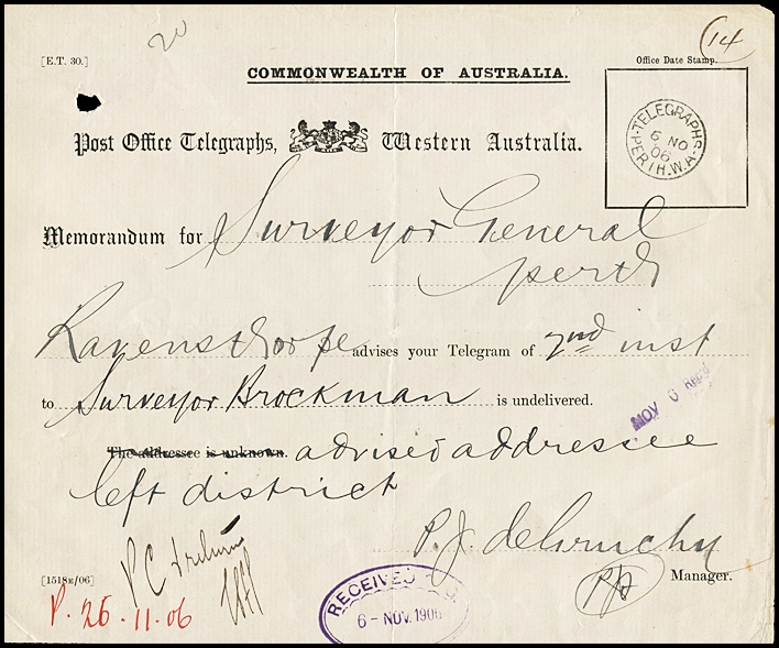 Non delivery 1906